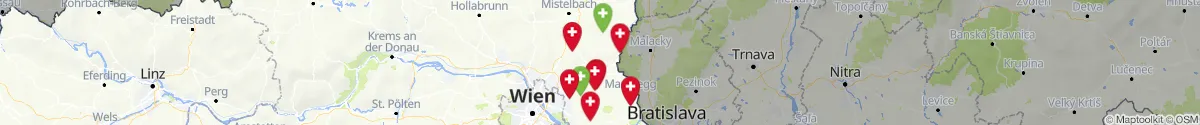 Map view for Pharmacies emergency services nearby Angern an der March (Gänserndorf, Niederösterreich)